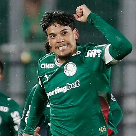 Gustavo Gómez comemora gol do Palmeiras contra o Cerro Porteño na Libertadores